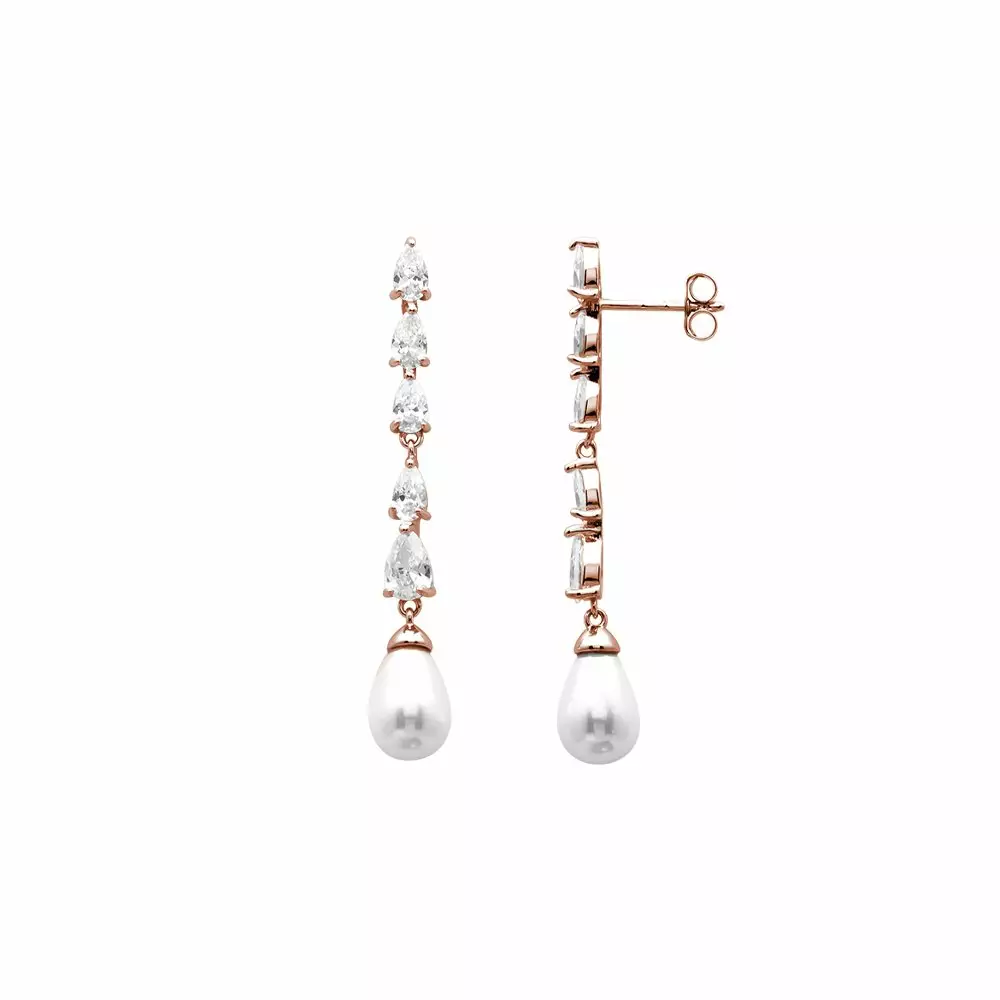 Cassiopea-orecchini-in-argento-925‰-rosato-con-zirconi-e-perle-E19124