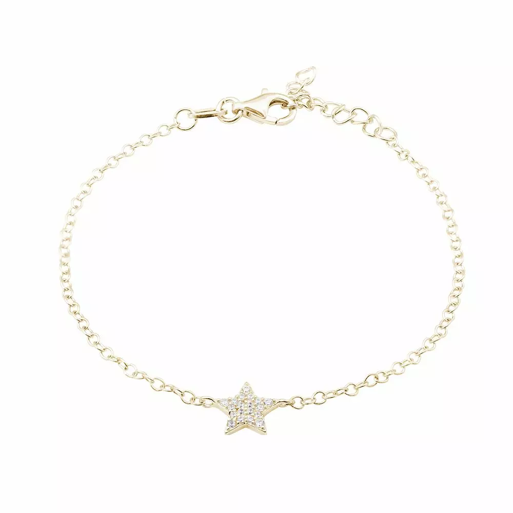 Woman-Zoe-Bracciale-argento-925-dorato-e-zirconi-B16131GP-For-You-Jewels