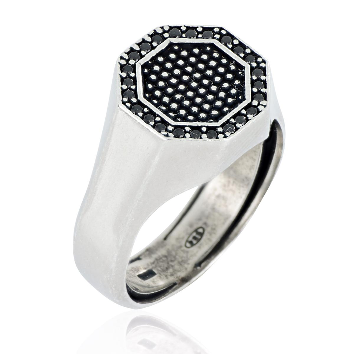Anello-in-argento-925-brunito-a-scudo-con-motivo-devore-ZAU015NE22-LM